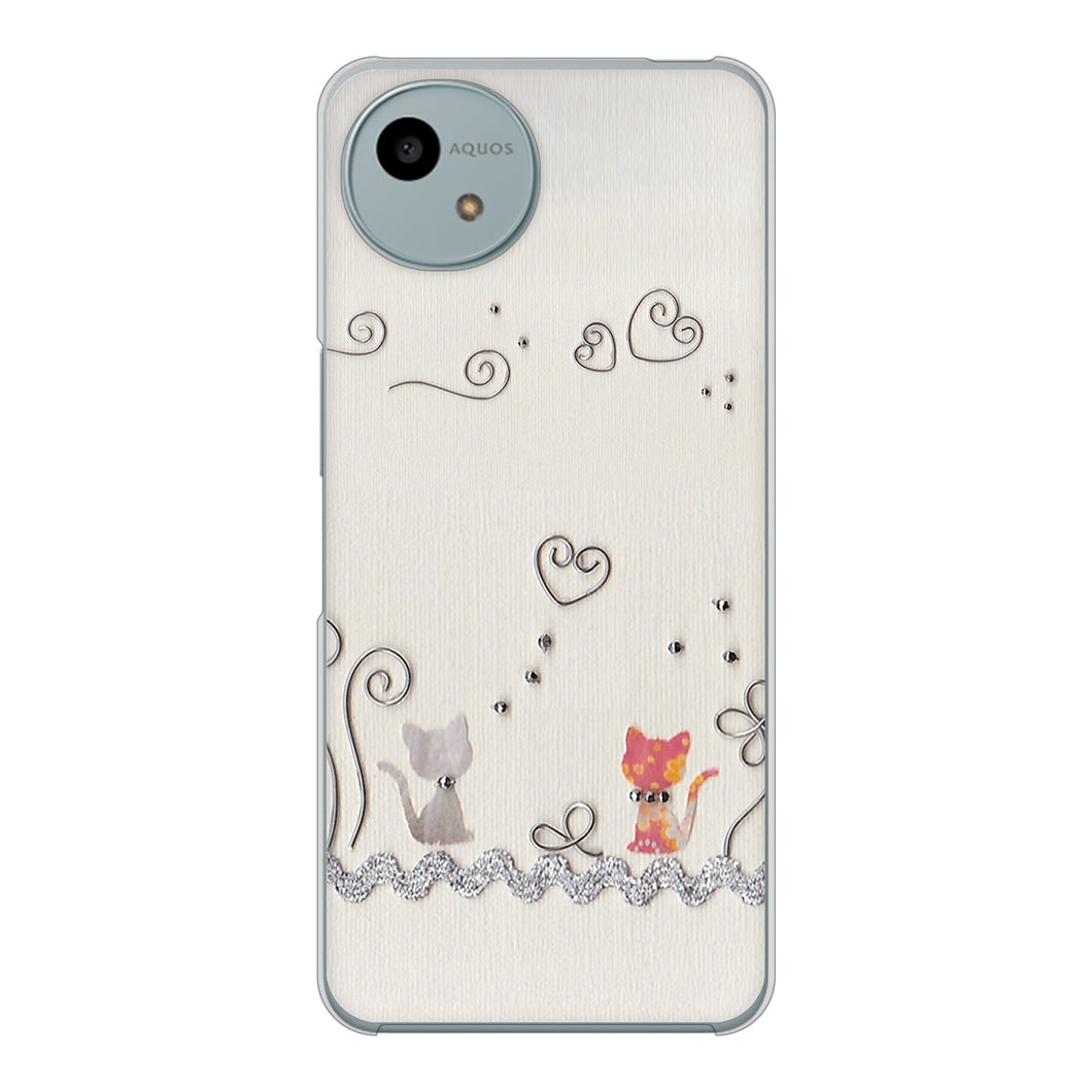 AQUOS wish4 SH-52E docomo 高画質仕上げ 背面印刷 ハードケースクラフト写真ネコ