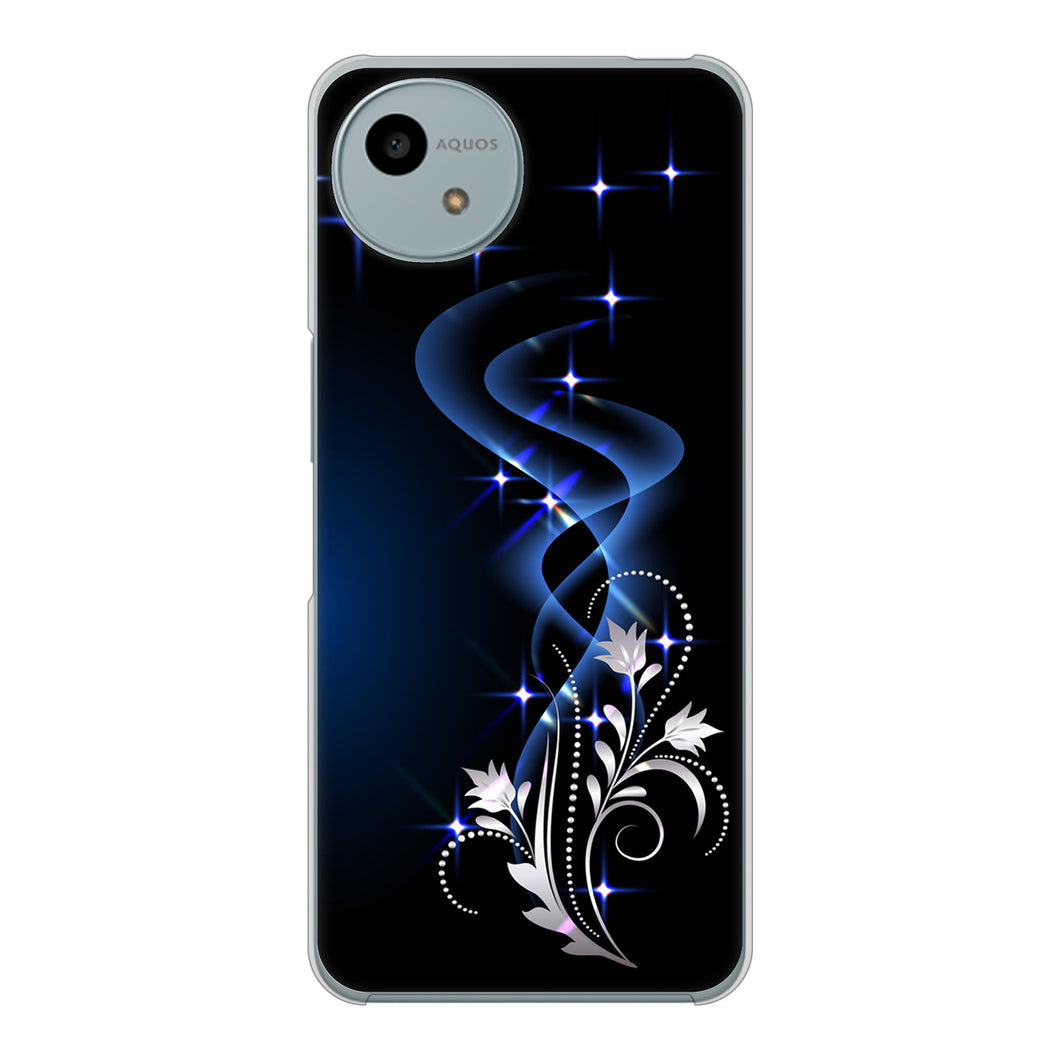 AQUOS wish4 SH-52E docomo 高画質仕上げ 背面印刷 ハードケース 【1278 華より昇る流れ】