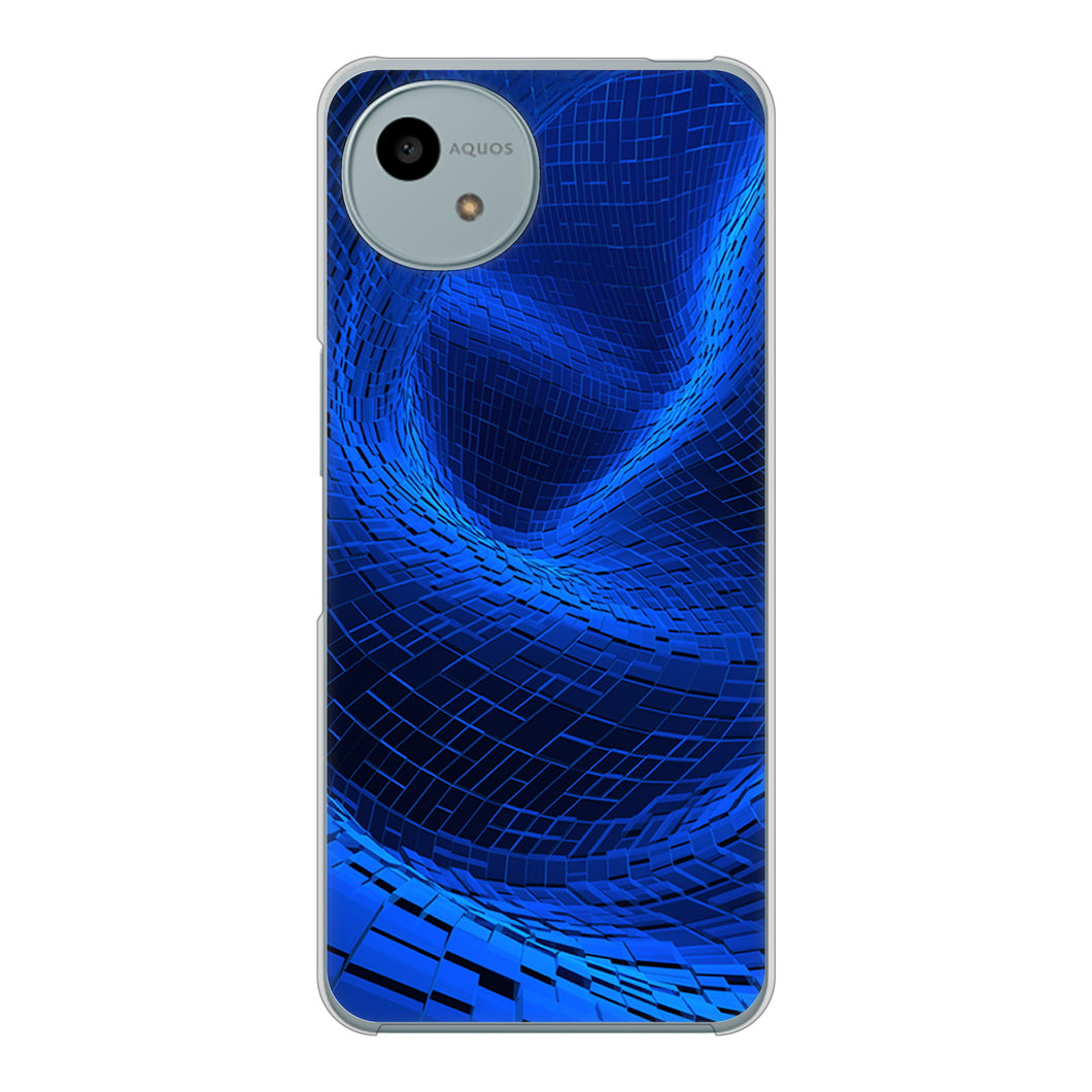 AQUOS wish4 SH-52E docomo 高画質仕上げ 背面印刷 ハードケース 【1302 ワープブルー】