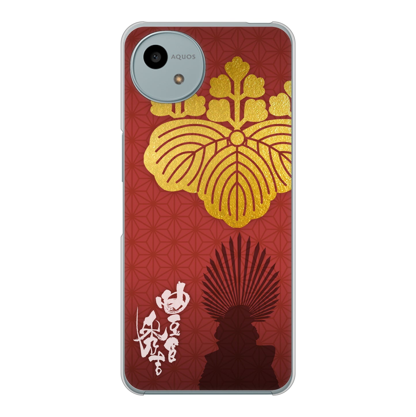 AQUOS wish4 SH-52E docomo 高画質仕上げ 背面印刷 ハードケース家紋