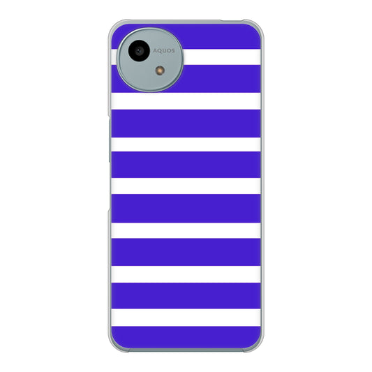 AQUOS wish4 SH-52E docomo 高画質仕上げ 背面印刷 ハードケースシンプルボーダー