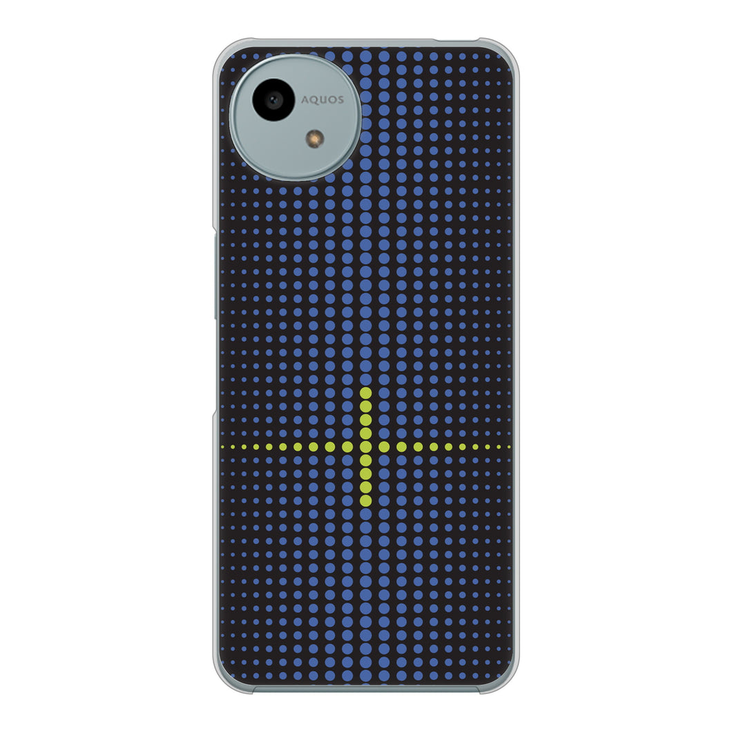 AQUOS wish4 SH-52E docomo 高画質仕上げ 背面印刷 ハードケース 【IB907 グラデーションドット】