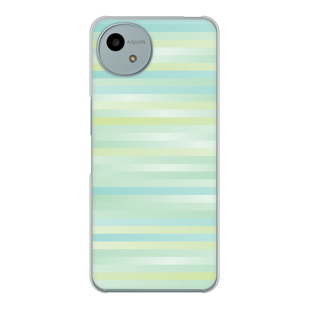 AQUOS wish4 SH-52E docomo 高画質仕上げ 背面印刷 ハードケースグラデーションボーダー