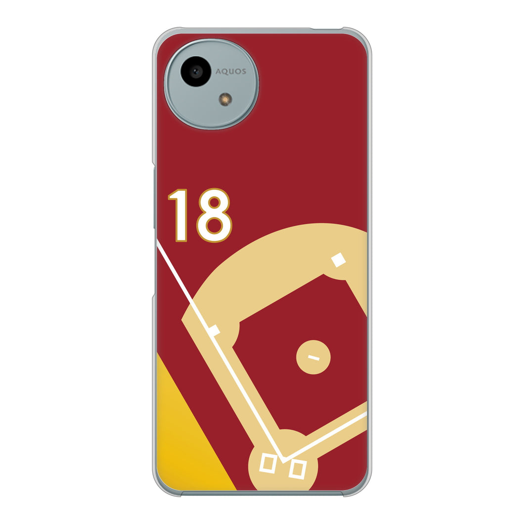 AQUOS wish4 SH-52E docomo 高画質仕上げ 背面印刷 ハードケースbaseball