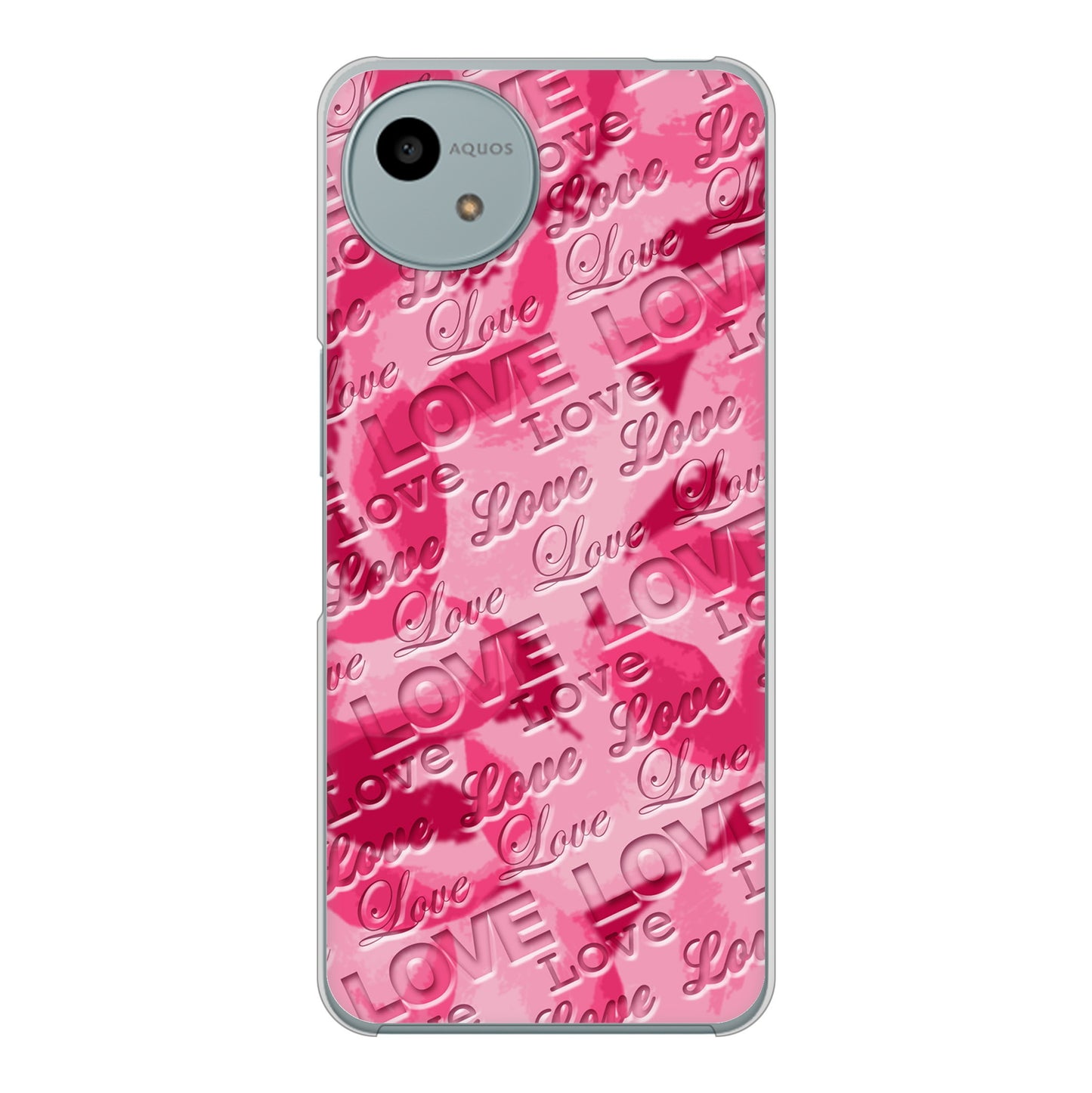 AQUOS wish4 SH-52E docomo 高画質仕上げ 背面印刷 ハードケースフラワーヴェルニ