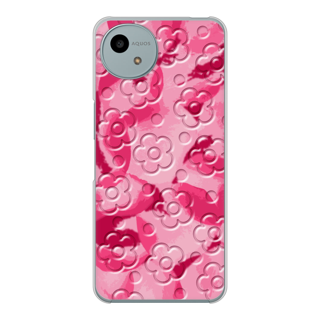 AQUOS wish4 SH-52E docomo 高画質仕上げ 背面印刷 ハードケースフラワーヴェルニ