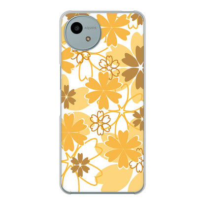 AQUOS wish4 SH-52E docomo 高画質仕上げ 背面印刷 ハードケース重なり合う花