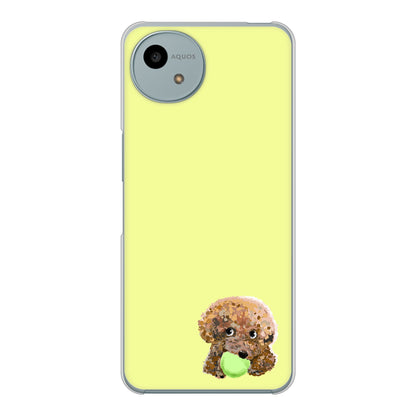 AQUOS wish4 SH-52E docomo 高画質仕上げ 背面印刷 ハードケーストイプードル＆ボール