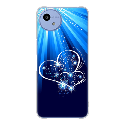 AQUOS wish5 SH-52F docomo 高画質仕上げ 背面印刷 ハードケースきらめきハート