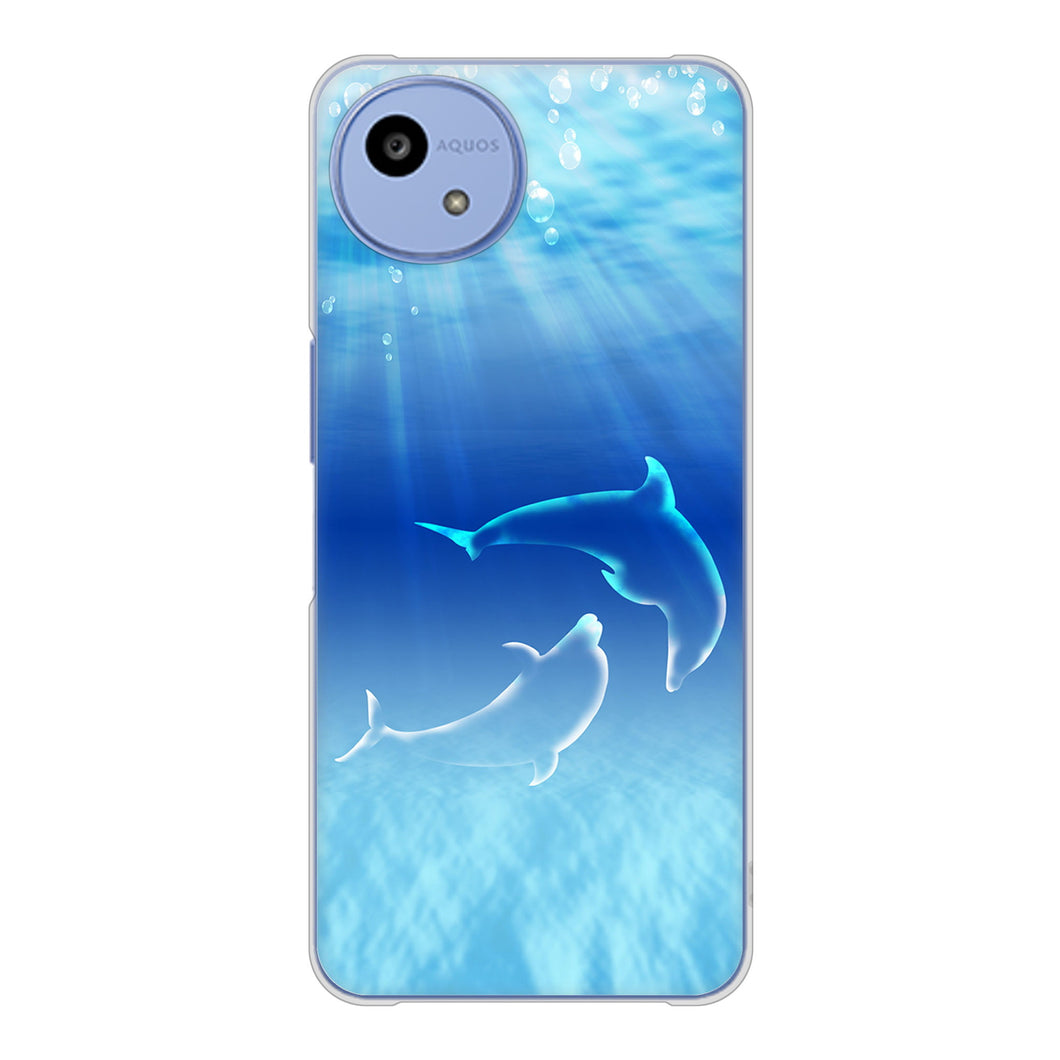AQUOS wish5 SH-52F docomo 高画質仕上げ 背面印刷 ハードケース海の守り神