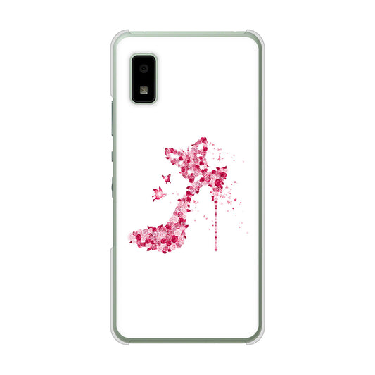 AQUOS wish3 SH-53D docomo 高画質仕上げ 背面印刷 ハードケース 【387 薔薇のハイヒール】