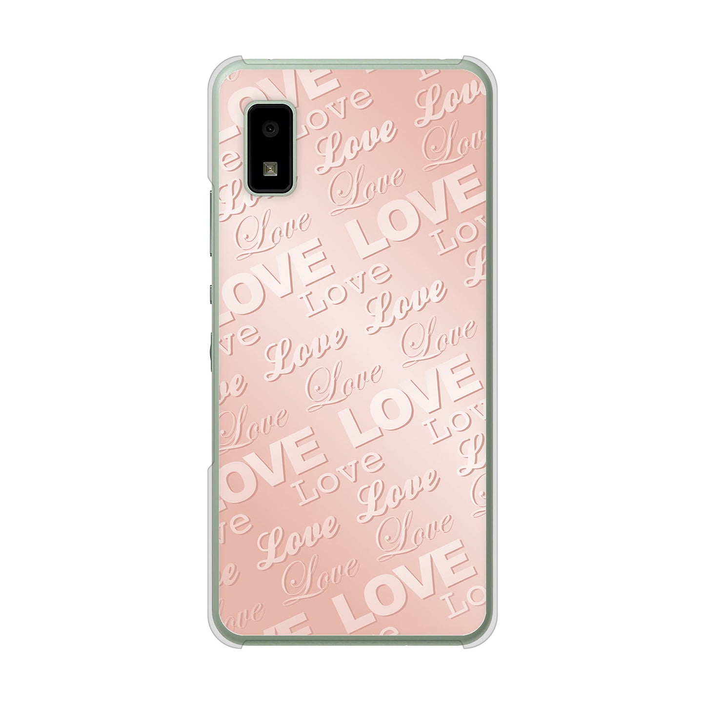 AQUOS wish3 SH-53D docomo 高画質仕上げ 背面印刷 ハードケースエンボス風LOVEリンク