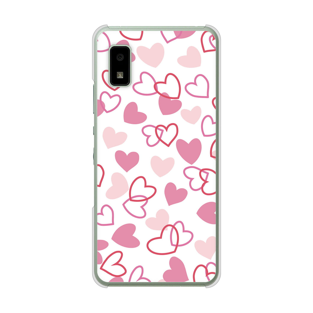 AQUOS wish3 SH-53D docomo 高画質仕上げ 背面印刷 ハードケースハートがいっぱい