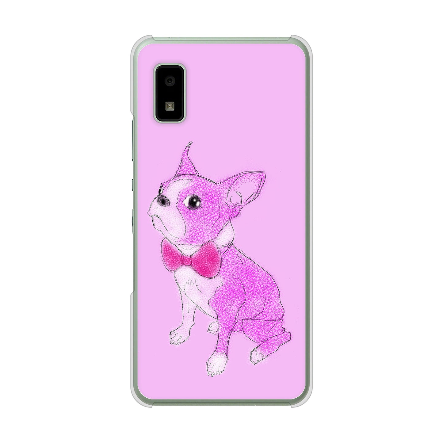 AQUOS wish3 SH-53D docomo 高画質仕上げ 背面印刷 ハードケースボストンテリア