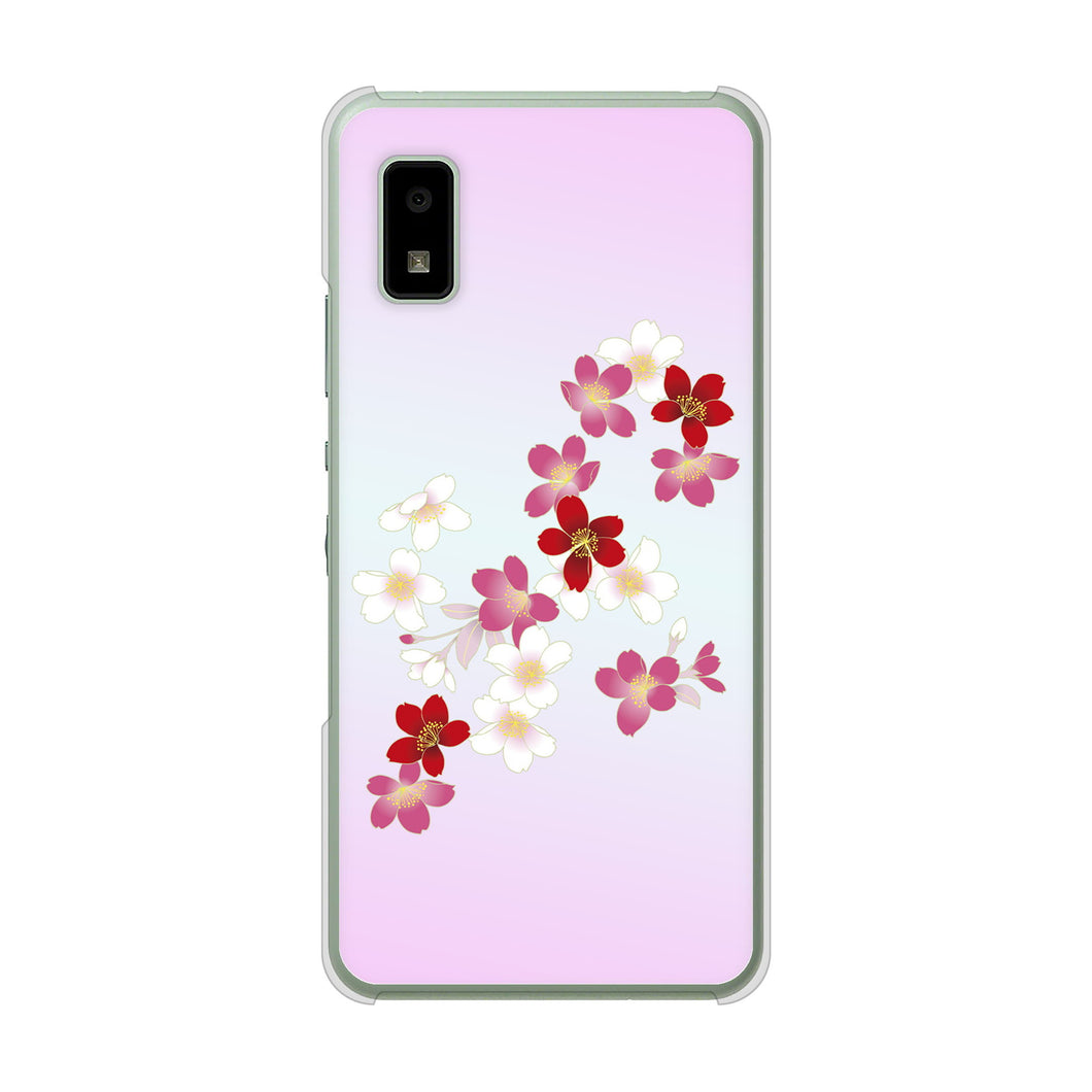 AQUOS wish3 SH-53D docomo 高画質仕上げ 背面印刷 ハードケース和花柄