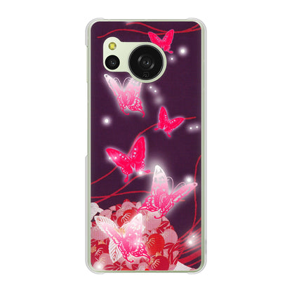 AQUOS sense8 SH-54D docomo 高画質仕上げ 背面印刷 ハードケースバタフライ