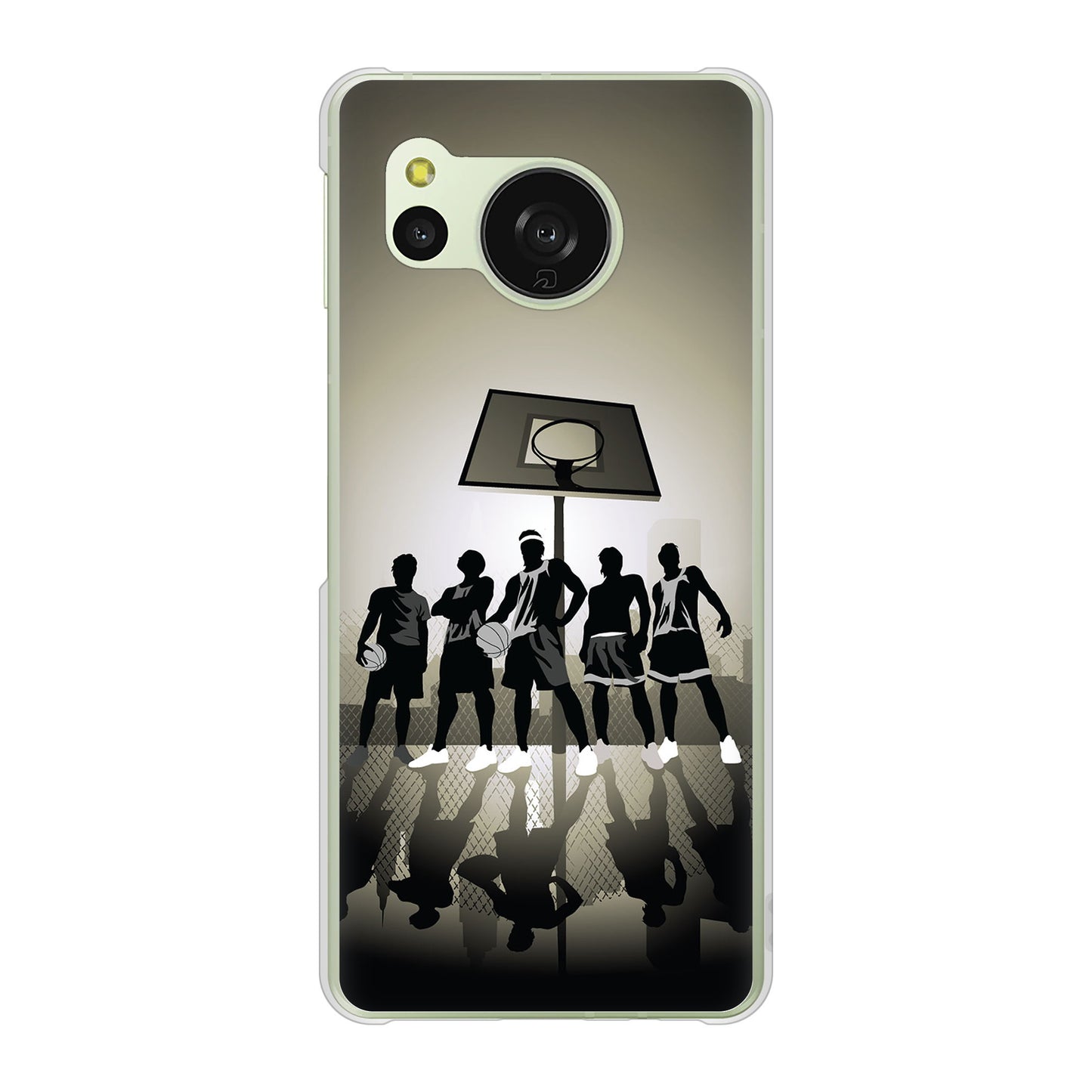 AQUOS sense8 SH-54D docomo 高画質仕上げ 背面印刷 ハードケース 【389 クールバスケ】