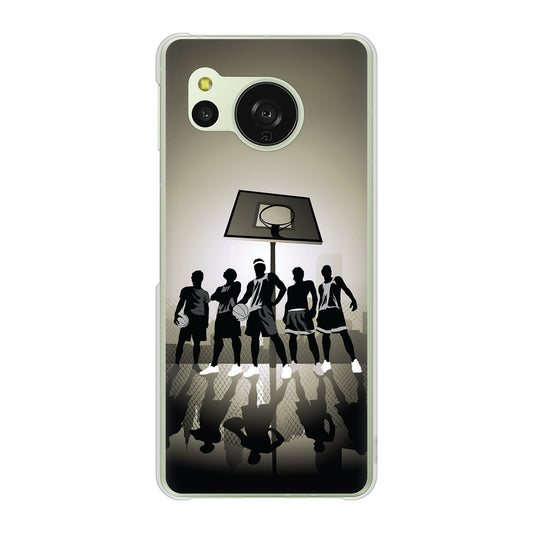 AQUOS sense8 SH-54D docomo 高画質仕上げ 背面印刷 ハードケース 【389 クールバスケ】