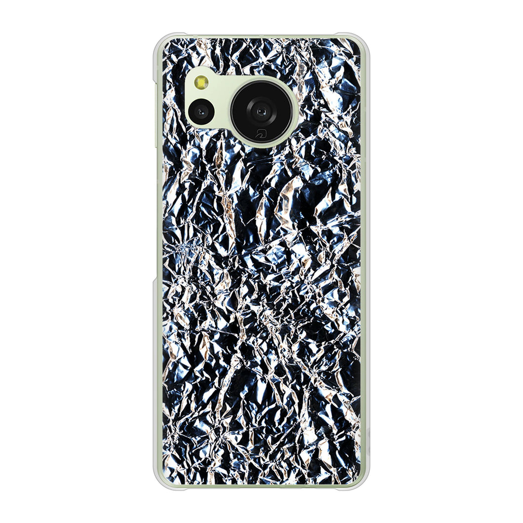 AQUOS sense8 SH-54D docomo 高画質仕上げ 背面印刷 ハードケース 【EK835 スタイリッシュアルミシルバー】