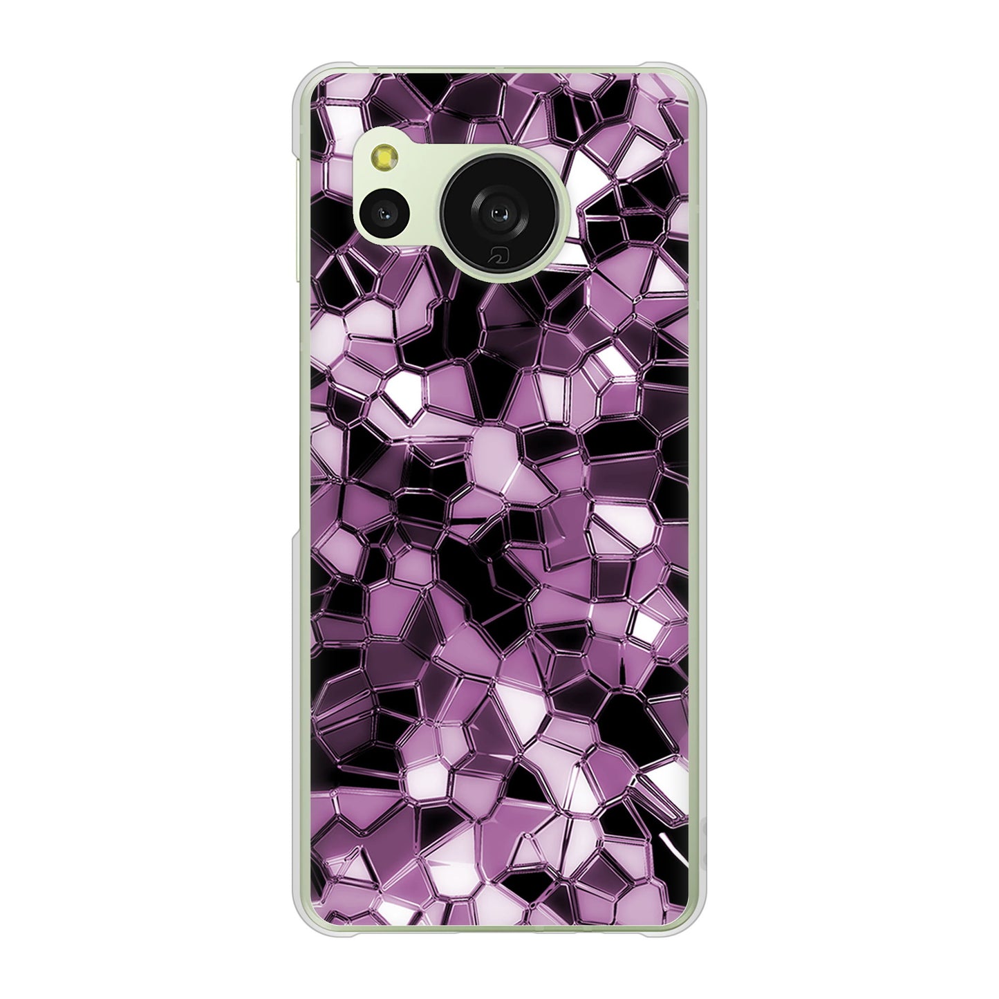 AQUOS sense8 SH-54D docomo 高画質仕上げ 背面印刷 ハードケース 【EK837 テクニカルミラーパープル】