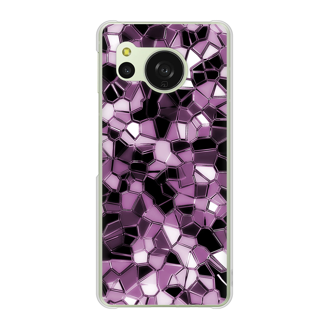 AQUOS sense8 SH-54D docomo 高画質仕上げ 背面印刷 ハードケース 【EK837 テクニカルミラーパープル】