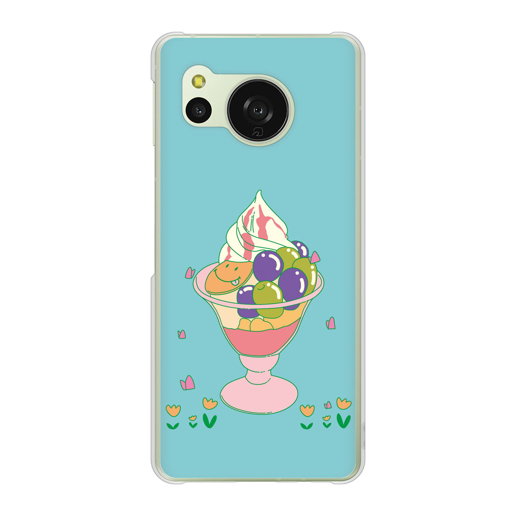 AQUOS sense8 SH-54D docomo 高画質仕上げ 背面印刷 ハードケーススイーツイラスト