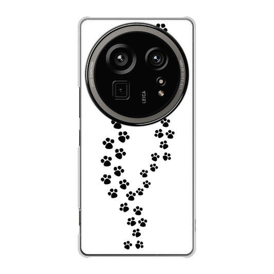 AQUOS R9 pro SH-54E docomo 高画質仕上げ 背面印刷 ハードケース 【066 あしあと】