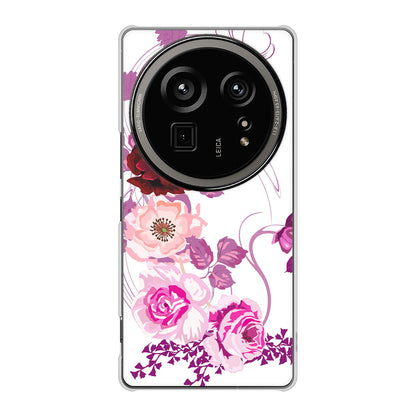 AQUOS R9 pro SH-54E docomo 高画質仕上げ 背面印刷 ハードケースロマンチックなバラ