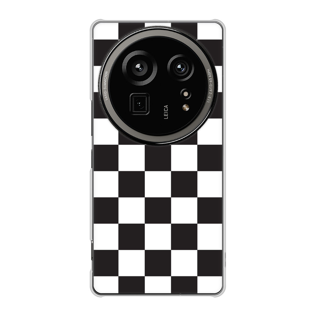 AQUOS R9 pro SH-54E docomo 高画質仕上げ 背面印刷 ハードケース 【151 フラッグチェック】