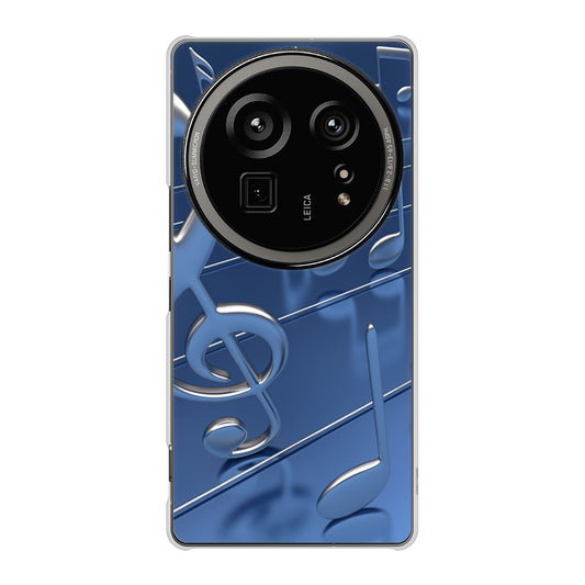 AQUOS R9 pro SH-54E docomo 高画質仕上げ 背面印刷 ハードケース音符