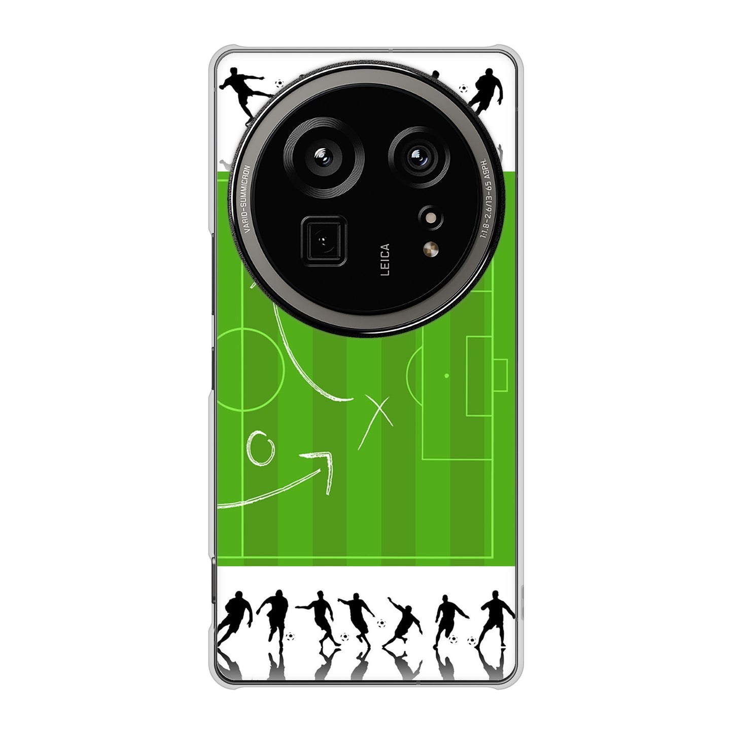 AQUOS R9 pro SH-54E docomo 高画質仕上げ 背面印刷 ハードケース 【304 サッカー戦略ボード】