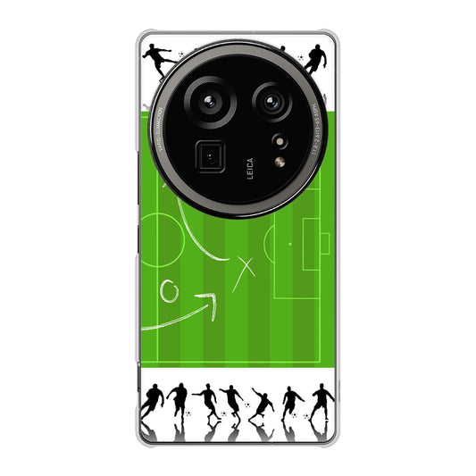 AQUOS R9 pro SH-54E docomo 高画質仕上げ 背面印刷 ハードケース 【304 サッカー戦略ボード】