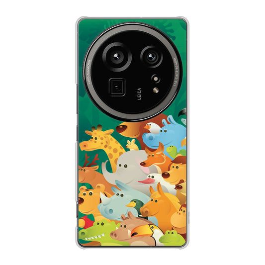 AQUOS R9 pro SH-54E docomo 高画質仕上げ 背面印刷 ハードケース 【370 全員集合】