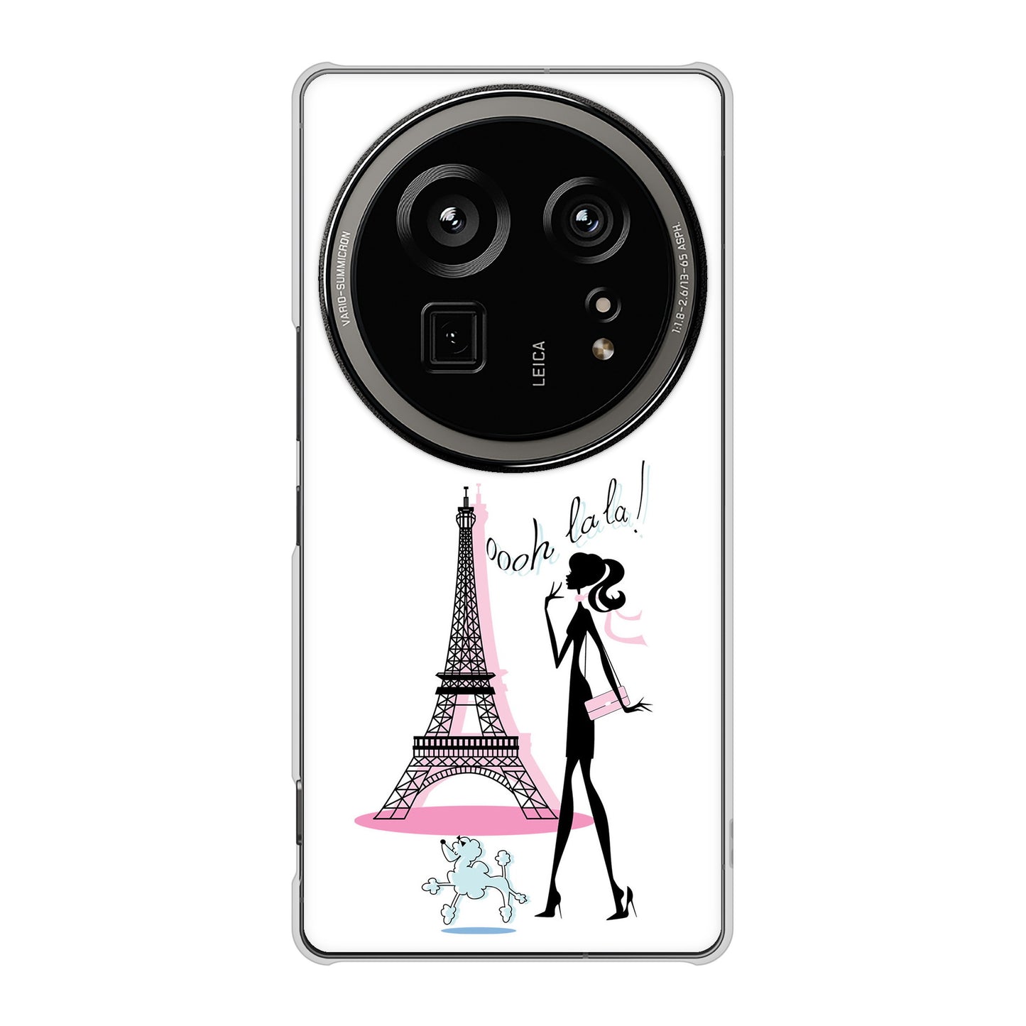 AQUOS R9 pro SH-54E docomo 高画質仕上げ 背面印刷 ハードケースLOVE フランス