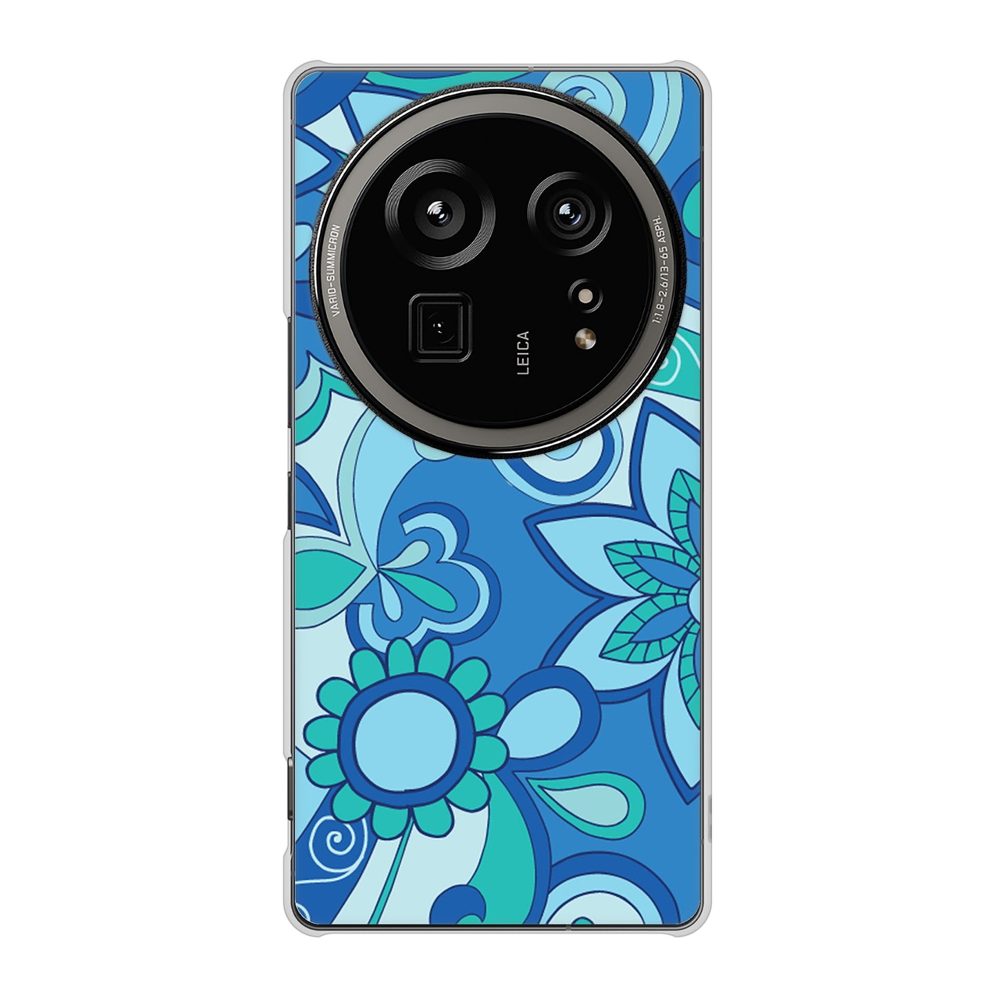 AQUOS R9 pro SH-54E docomo 高画質仕上げ 背面印刷 ハードケース 【409 ブルーミックス】