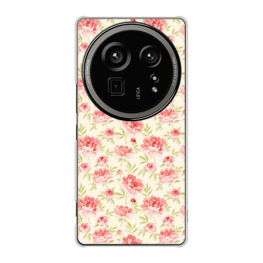 AQUOS R9 pro SH-54E docomo 高画質仕上げ 背面印刷 ハードケース北欧の小花