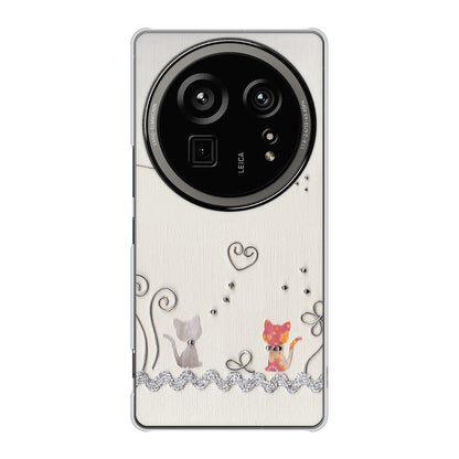 AQUOS R9 pro SH-54E docomo 高画質仕上げ 背面印刷 ハードケースクラフト写真ネコ