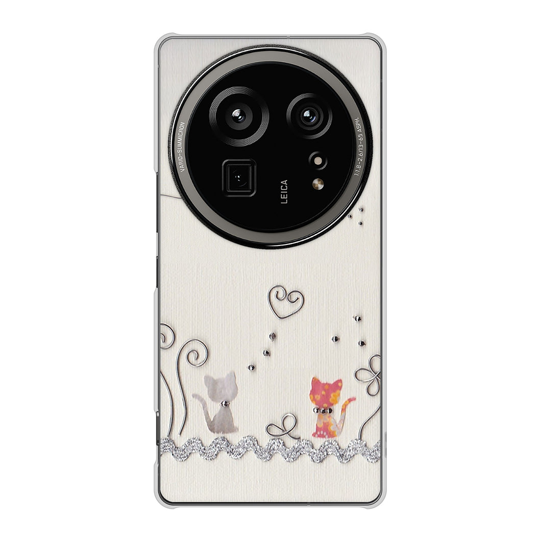 AQUOS R9 pro SH-54E docomo 高画質仕上げ 背面印刷 ハードケースクラフト写真ネコ