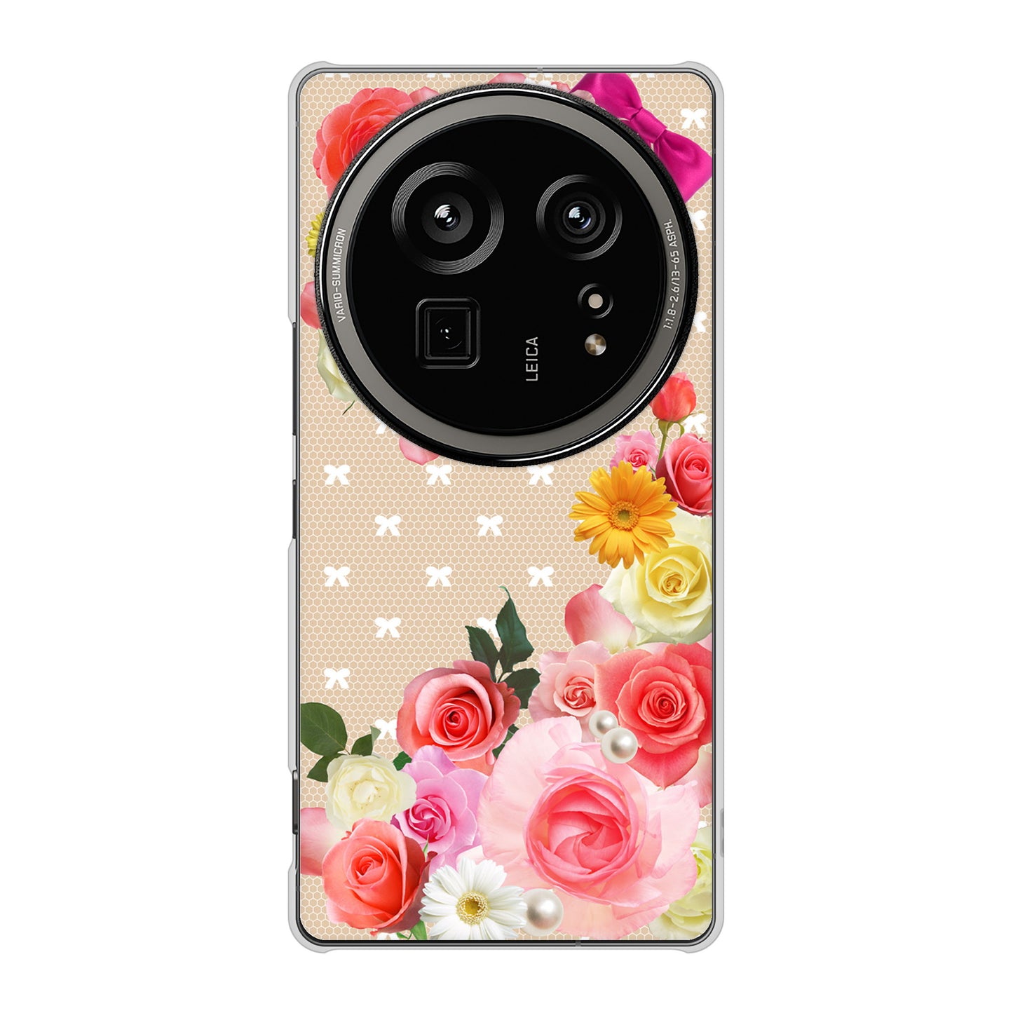 AQUOS R9 pro SH-54E docomo 高画質仕上げ 背面印刷 ハードケースロマンチックなバラ