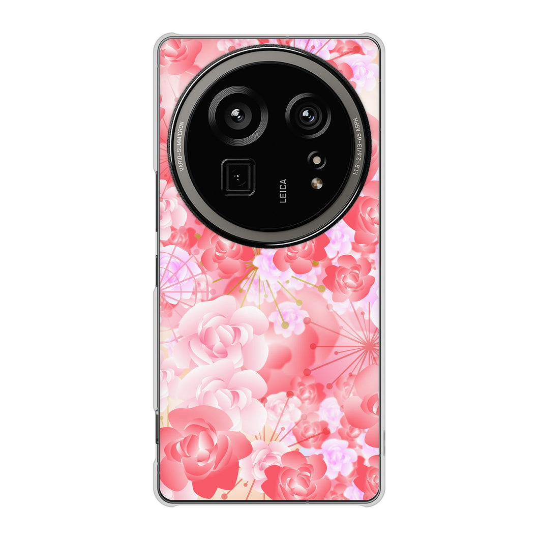 AQUOS R9 pro SH-54E docomo 高画質仕上げ 背面印刷 ハードケース 【VA817 はんなり色の華】