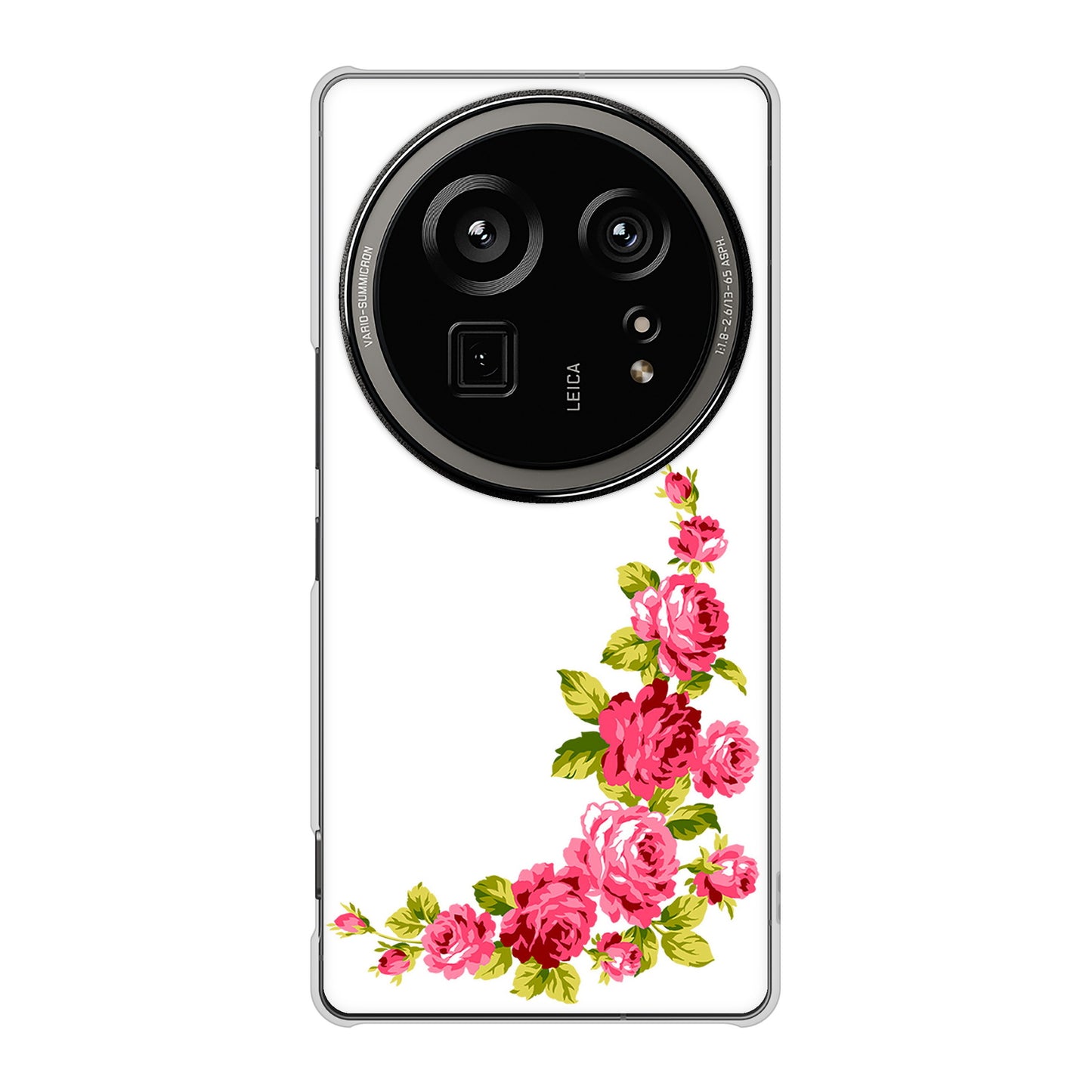 AQUOS R9 pro SH-54E docomo 高画質仕上げ 背面印刷 ハードケースロマンチックなバラ