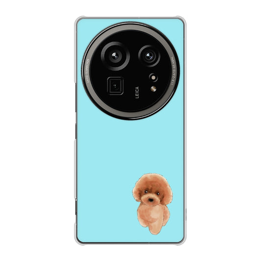 AQUOS R9 pro SH-54E docomo 高画質仕上げ 背面印刷 ハードケーストイプードルレッド