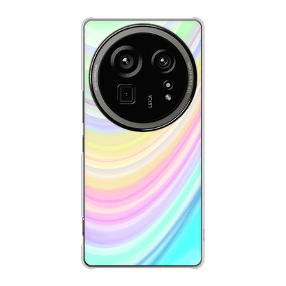 AQUOS R9 pro SH-54E docomo 高画質仕上げ 背面印刷 ハードケースレインボー