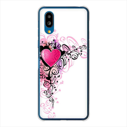 BASIO active SHG09 au 高画質仕上げ 背面印刷 ハードケースきらめきハート