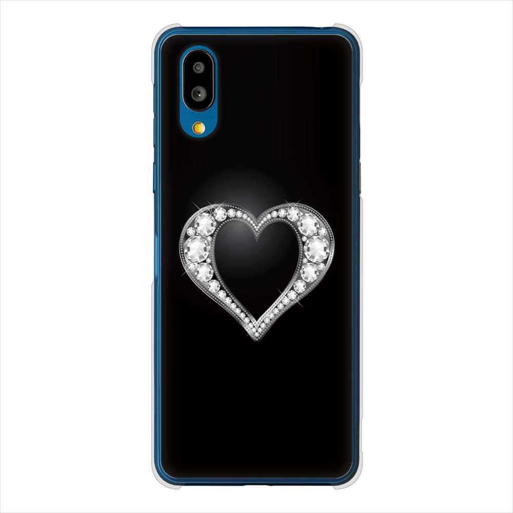 BASIO active SHG09 au 高画質仕上げ 背面印刷 ハードケースきらめきハート