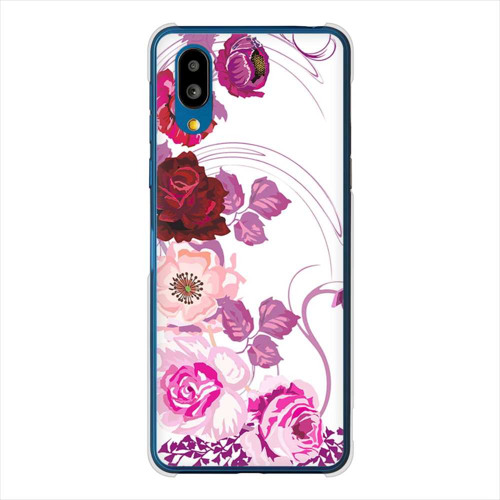 BASIO active SHG09 au 高画質仕上げ 背面印刷 ハードケースロマンチックなバラ