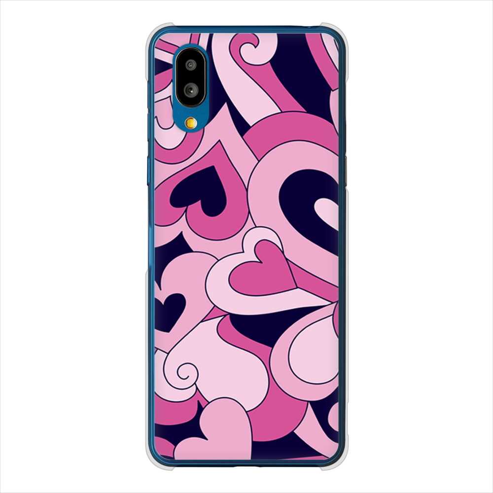 BASIO active SHG09 au 高画質仕上げ 背面印刷 ハードケースプリティハート