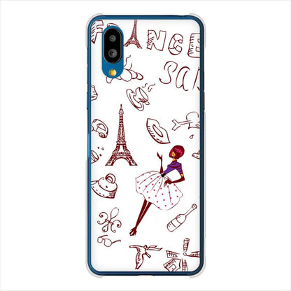 BASIO active SHG09 au 高画質仕上げ 背面印刷 ハードケースLOVE フランス