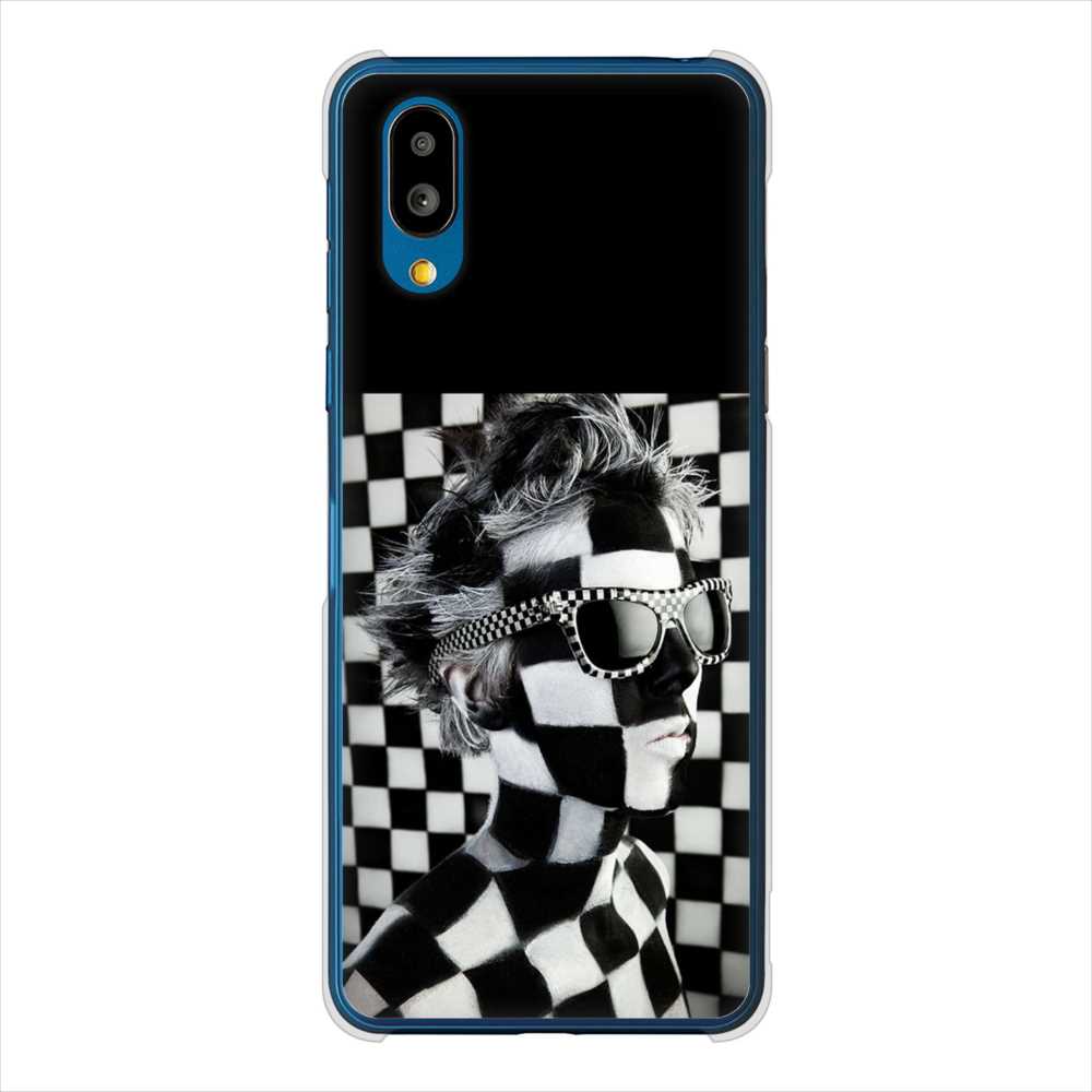 BASIO active SHG09 au 高画質仕上げ 背面印刷 ハードケース 【357 bk&wh】