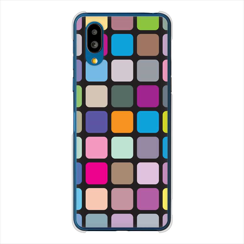 BASIO active SHG09 au 高画質仕上げ 背面印刷 ハードケース 【509 カラースクエア】